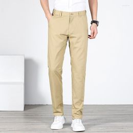 Men's Suits Spring And Summer All-cotton Men's Casual Pants Slim Thin Trousers Non-iron Straight Fashion