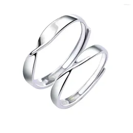 With Side Stones 925-010M Women And Men 925 Sterling Silver Engagement Ring Wedding Couple Lover Bands Jewellery