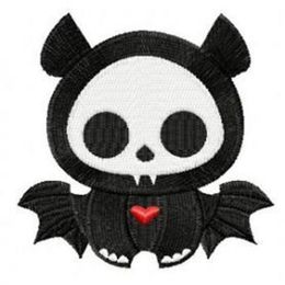 Small Little Cute Bat Embroidery Patches Cartoon Iron on Patch for Clothing Bag Jeans 172W