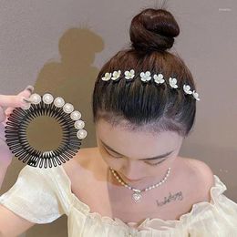 Hair Accessories Y2k Cute Trendy Headband Cartoon Star Flower Pearl Luxury Women Elegant Hairbrush Clips Stargirl Hairpin