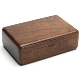 Jewelry Boxes Jewelry Boxes Travel Wood Wooden Packing Case Portable Wedding Ring Necklace Bracelet Organizer Women Men Display Box Gi Dhhun