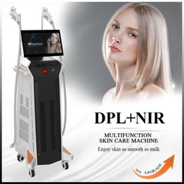Macchina per il ringiovanimento della pelle della macchina per la depilazione laser NIR DPL a 2 maniglie Attrezzatura per la bellezza della depilazione Elight CE