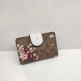 c-bag Purses Luxury Handbags Designer Bags Coin Women's Short Wallets Card Flower Patterns With Box