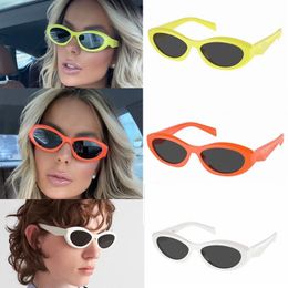 Luxury small Frame Sunglasses Womens Fashion Designer PR26 High quality Mens outdoor personality Acetate Fibre Sunglasses with engraved logo on the leg