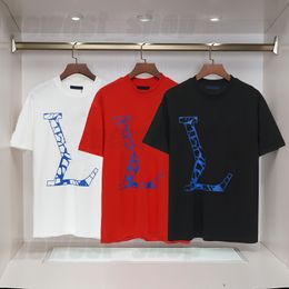Diseñador de camisetas para hombre, camiseta, camiseta de verano, camisas, máquina de algodón informal, letra estampada clásica, estampado de París, letras geométricas, camisetas para mujer
