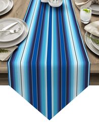 Table Runner Colourful Mexican Stripes Country Wedding Decor Tablecloth Placemat Dinning Table Art Table Runners 231101
