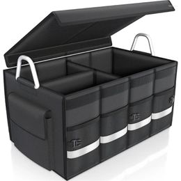 Car Organiser Folding Trunk Storage Box Oxford Big Capacity Tool Auto Eco-Friendly Cargo And Sorting With Handle