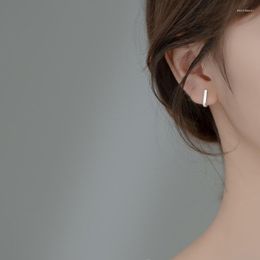 Stud Earrings Silver Color U-Shaped Geometric Sweet Cute For Women Simple Trendy Jewelry Gifts