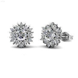 St.claire Iced Out Stone Diamond S925 Unique 2023 High Quality Stud Hot Sale Moissanite Woman