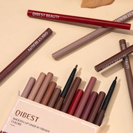 Lip Pencils 12pcs Lip Liner Pencil Set Matte Nude Contour Lipliner Pencil Lipstick Pen Waterproof Long Lasting Lipstick Lip Tint Cosmetics 231031