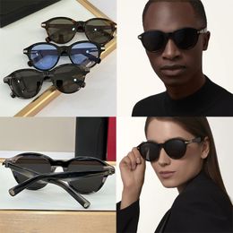 Retro black circular frame mens and womens designer sunglasses CT0395 sheet frame gradient Lunettes de Soleil fits the face cool and casual outdoor sports