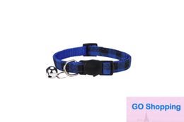 Classic British Plaid Pet Cat Dog Collar Colour Plaid Pet Supplies Factory Wholesale