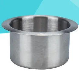 Drink Holder Stainless Steel Cup Simple Practical Refit Self For Motor Homes Car Auto 8.5x5.5cm