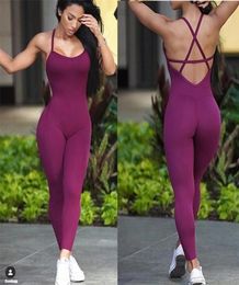 Pad Sport Suit Female Sculpted Yoga Set Tracksuit Ensemble Sportswear Jumpsuits Workout Gym Wear Running Clothes Fitness 2206273670339