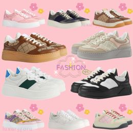 New Designer shoes Fashion sports board shoes printed lace up sports shoes Old flower embroidery Dad shoes thick sole Printed woven sports casual shoes