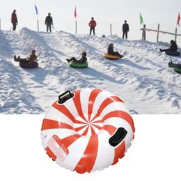 Sledding 35 Inch Snow Sledge Inflatable Heavy Duty Snow Sled Tube PVC for Highly Tolerant 231101