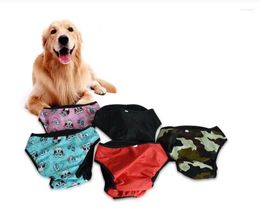 Dog Apparel 100pcs Large Diaper Sanitary Physiological Pants Washable Female Horts Panties Menstruation Underwear For