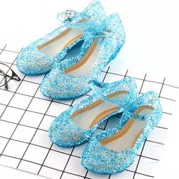 Sandals Toddler Infant Kids Baby Girls Wedge Cosplay Party Single Princess Shoes Sandals Children High Heel Girls Shoes Performance prop 230331