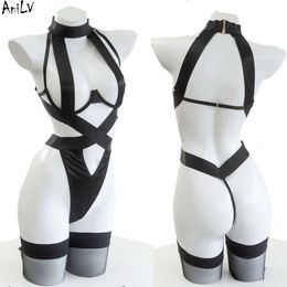 Ani Game Nier Automata 2B Straps Bandage One-pieces Swimsuit Swimwear Cosplay Women Sexy Bodysuit Pamas Costumes cosplay