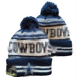 Dallass Beanie Beanies DAL SOX LA NY North American Baseball Team Side Patch Winter Wool Sport Knit Hat Pom Skull Caps A10