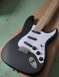 Chinese guitar factory custom black ST electric guitar rosewood fingerboard in stock