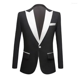 Men's Suits Suit Coat Spring And Autumn Business Mature Gentleman Slim Wedding Lapel Tuxedo Large Size