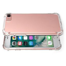 Transparent Shockproof Mobile Phone Cases for iPhone 15 14 13 12 11 Pro XS Max XR X Back Cover