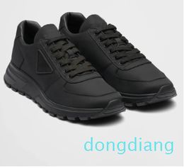 Casual Shoes for Men Sneakers Leather & Re-Nylon Platform Technical Fabric Luxury Vintage Comfort Trainers With Box