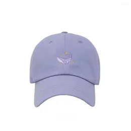 Ball Caps Kpop Idol 10th Anniversary FESTA Merch Cap Purple Whale Logo Embroidery Baseball