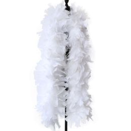 200 Grams Fluffy Boa Natural Turkey Marabou Feather Boa Scarf for Party Clothing Sewing Accessory Plume Dress Decoration Shawl