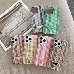 Beautiful iPhone Phone Case 15 14 13 12 Pro Max Designer Textile Hi Quality Purse 18 17 16 15pro 14pro 13pro 12pro Cases with Logo Box Packing