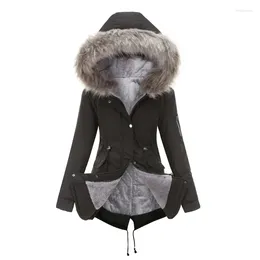 Women's Down Autumn Winter Women Hooded Coat Jacket Windproof Parkas Female Warm Cotton Padded Ladies Streetwear Clothing 5XL A105