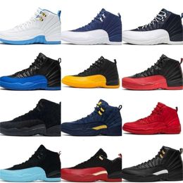 12 12S Basketball Shoes Designer University Blue Stealth Floral Cherry Black OVO White Cool Grey Yellow Gold Red Gamma Dark Royalty Taxi Sports