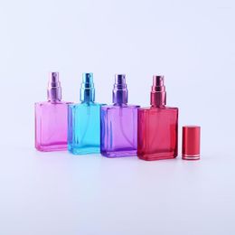 Storage Bottles 15ML Perfumaria Refillable Square Bottle With Spray Empty Cosmetic Containers Atomizer For Travel Tool 100PCS/LOT