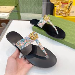 lover u g 1977 Designer Slippers Sandals Shoes Ladies Slipper Flip Flops Summer Brand Classic Leather Fashion Beach Flat Heel With Dustbag Size 35-43