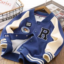 Jackets Boys Children Baseball Jacket Spring Autumn Bomber Jacket for Kids Teen Korean Sport Coats Students Long Sleeve Tops 8 10 12 14Y 230331