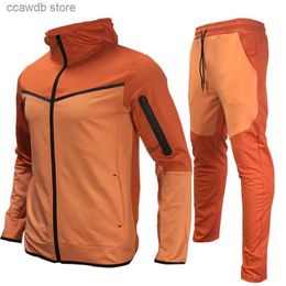 Men's Tracksuits Men Outfit Set Men's Sweatsuit Tech Fleece Hoodie Stretch Training Wear Good Quality Coat Sweatpants Sport Set Clothing G220727 T231101