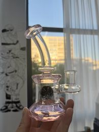 6.7" Glass Bong Water Pipes Hookahs Colourful Bongs Heady Mini Pipe Dab Rigs Small Bubbler oil rig