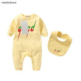New born Baby Boy Girl Letter Costume Overalls Clothes Jumpsuit Kids Bodysuit for Babies Outfit Romper Outfi bib 2-piece set