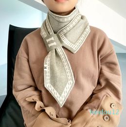Fashion Scarf for Womens Print Luxury Stripe Simple Letter Cashmere WoolScarfs Shawl Neck Wrap