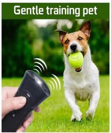 3 in 1 Ultrasonic LED Pet Dog Repeller Stop Bark Training Trainer Device Anti Barking Flashlight Obedience SJSD19660624