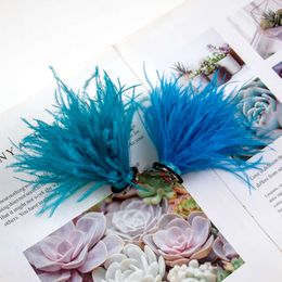 1pcs Multicolor Retro Ostrich Feather Brooch Scarf Clips for DIY Jewellery Accessories Women Clothing Decorative Breast Flower