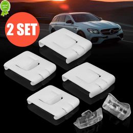 New 2 Set 6 Pieces Siut Seat Buckle Clip Runner Guide White Plastic Clips 435881203A C10 For VW GOLF MK1 MK2 MK3 CORRADO SCIROCCO