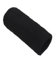 2020 Unisex Wristband Men Women Solid Color Cotton Long Sweatband Wrist Pads Arm Band Basketball Tennis Gym Yoga Black YJ9208990