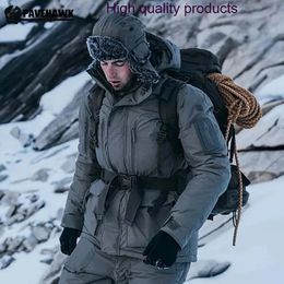 Men's Down Parkas 40 ECIG Polar Combat Men Outdoor Tactical Military Soft and Light Warm Cotton Padded Jackets Waterproof Resistant 231031