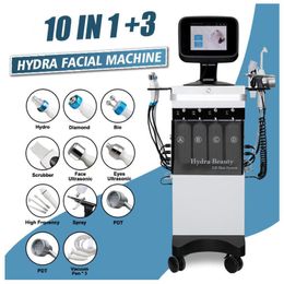 Diamond Hydro Dermabrasion 10 in 1 Oxygen Aqua Peeling Skin Smoothing Elasticity Remove Face Moisture Deep Cleaning PDT Collagen Rebuild Equipment