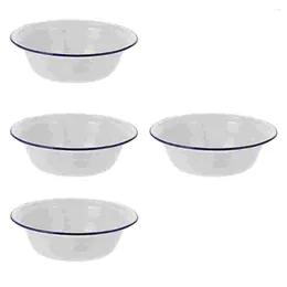 Bowls Bowl Enamel Soup Basin Enamelware Serving Mixing Salad Vintage Cereal Round Metal Fruit Tray Wash Pasta Simple Plates