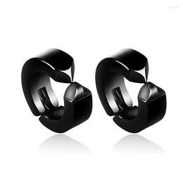 Backs Earrings 1pc Hip Hop Punk Titanium Steel For Men Women No Pierced Ear Clips Fake Stainless Earring Jewellery