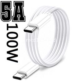 Fast Quick Charge USB C cables 100W 5A 60W 3A Type c Micro USB-C Cable Cord line 1m 2m 6ft For Samsung S8 S9 S10 note 20 S22 htc M1