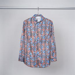 2023 Designer men's shirt Long sleeve shirt Embroidery anti-wrinkle fashion business casual men's clothing W64
